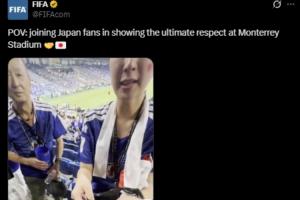 遭批评作秀，FIFA官方账号继续宣传：首视角展现日本球迷赛后清理