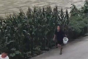 这是最真挚的爱！网友在监控中发现孩子独自打篮球，奶奶上前陪练