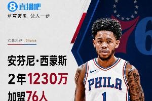 自由市场第三日：76人签下小西蒙斯，洛瑞宣布在猛龙退役，李凯尔与小卡重逢